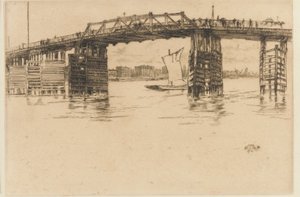 Régi Battersea híd alkotó: James Abbott McNeill Whistler