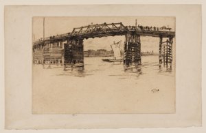 Régi Battersea híd alkotó: James Abbott McNeill Whistler