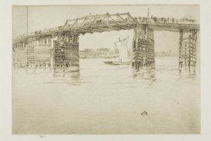 Régi Battersea híd alkotó: James Abbott McNeill Whistler