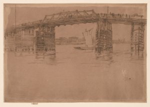 Régi Battersea híd alkotó: James Abbott McNeill Whistler
