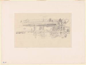 Régi Battersea híd alkotó: James Abbott McNeill Whistler