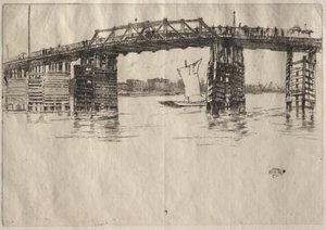 A régi Battersea-híd alkotó: James McNeill Whistler