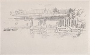 A régi Battersea-híd alkotó: James McNeill Whistler
