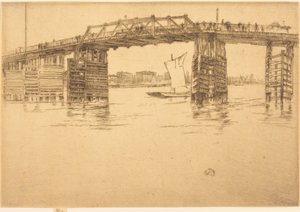 Régi Battersea híd alkotó: James McNeill Whistler