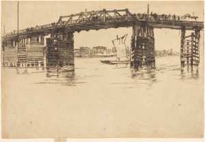 A régi Battersea híd alkotó: James McNeill Whistler