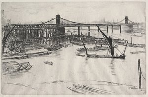 Régi Hungerford-híd alkotó: James McNeill Whistler