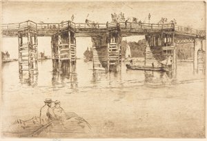 A régi Putney híd alkotó: James McNeill Whistler