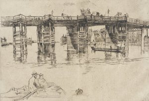 A régi putneyi híd alkotó: James McNeill Whistler