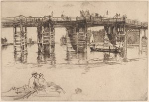 A régi Putney híd alkotó: James McNeill Whistler