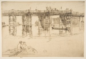 A régi Putney híd alkotó: James McNeill Whistler
