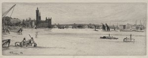 A régi Westminster-híd alkotó: James McNeill Whistler