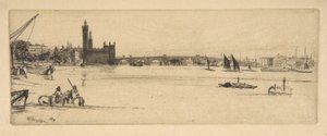 A régi Westminster híd alkotó: James McNeill Whistler