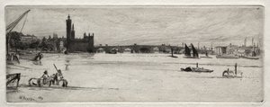 A régi Westminster híd alkotó: James McNeill Whistler