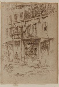 Little Butter Street, Brüsszel alkotó: James Abbott McNeill Whistler