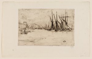 Pickle Herring Wharf alkotó: James Abbott McNeill Whistler