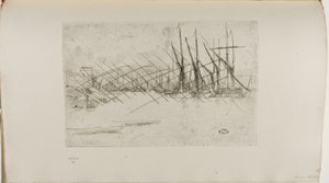 Pickle Herring Wharf alkotó: James Abbott McNeill Whistler