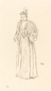 Portrétanulmány: Charlotte R. Williams kisasszony alkotó: James Abbott McNeill Whistler