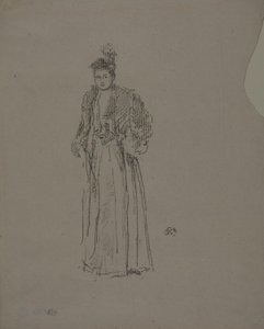 Portrétanulmány: Charlotte R. Williams kisasszony alkotó: James Abbott McNeill Whistler