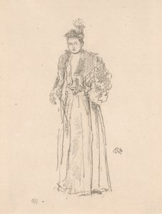 Portrétanulmány: Charlotte R. Williams kisasszony alkotó: James Abbott McNeill Whistler