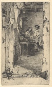Rag Pickers, Mouffetard kerület, Párizs alkotó: James Abbott McNeill Whistler