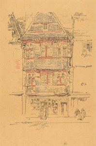 Vörös ház, Paimpol alkotó: James McNeill Whistler