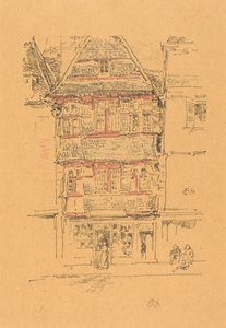 Vörös ház, Paimpol alkotó: James McNeill Whistler