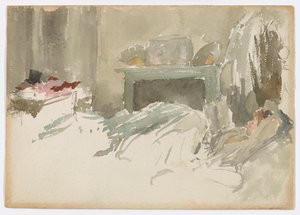 Pihenés az ágyban alkotó: James Abbott McNeill Whistler