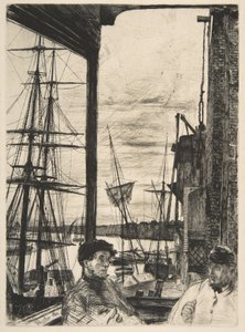 Rotherhithe (Wapping) alkotó: James McNeill Whistler