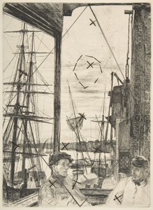 Rotherhithe (Wapping) alkotó: James McNeill Whistler