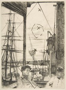 Rotherhithe (Wapping) alkotó: James McNeill Whistler