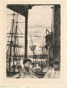 Rotherhithe alkotó: James Abbott McNeill Whistler