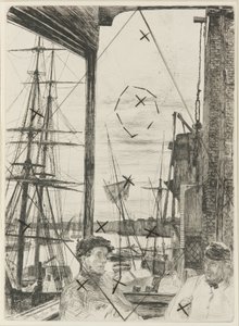 Rotherhithe alkotó: James Abbott McNeill Whistler