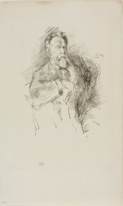 William E. Henley vázlata alkotó: James Abbott McNeill Whistler