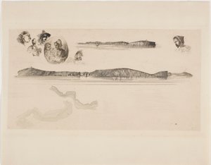 Vázlatok a partfelmérő táblán alkotó: James Abbott McNeill Whistler