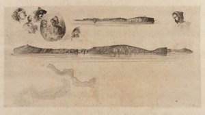 Vázlatok a partfelmérő táblán alkotó: James Abbott McNeill Whistler