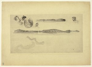 Vázlatok a partfelmérő táblán alkotó: James Abbott McNeill Whistler