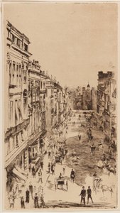 Szent Jakab utca; litográfiai reprodukció a "St. James