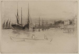 Gőzhajók a toronyról alkotó: James Abbott McNeill Whistler