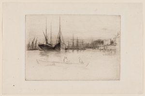Gőzhajók a toronyról alkotó: James Abbott McNeill Whistler