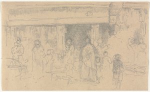 Utcai jelenet alkotó: James McNeill Whistler