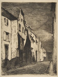 Utca Saverne-ban alkotó: James McNeill Whistler