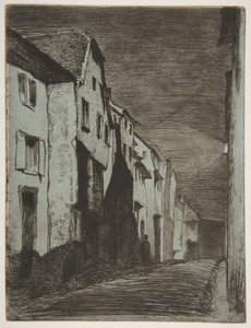 Utca Saverne-ban alkotó: James McNeill Whistler