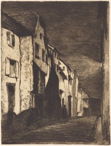 Utca Saverne-ben alkotó: James McNeill Whistler