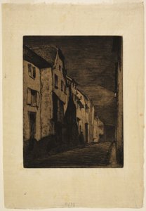 Utca Saverne-ben alkotó: James McNeill Whistler