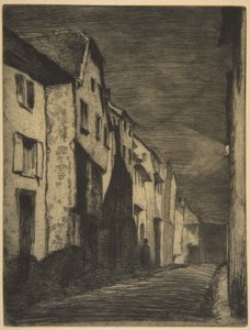 Utca Saverne-ben alkotó: James McNeill Whistler