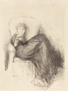 Tanulmány: Maude Seated alkotó: James Abbott McNeill Whistler
