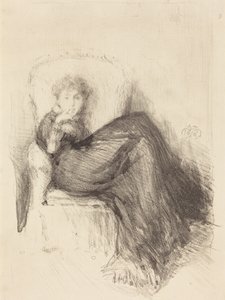 Tanulmány: ülő Maude alkotó: James McNeill Whistler