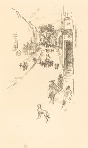Vasárnap, Lyme Regis alkotó: James Abbott McNeill Whistler