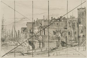 Temzei rendőrség alkotó: James Abbott McNeill Whistler