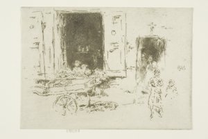 The Barrow - Marolles kerület, Brüsszel alkotó: James Abbott McNeill Whistler